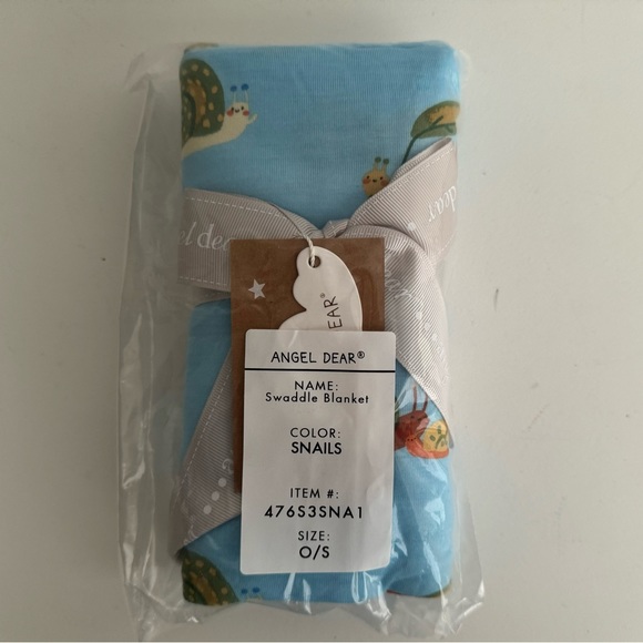Angel Dear Swaddle Blanket Snails NWT - Picture 2 of 3